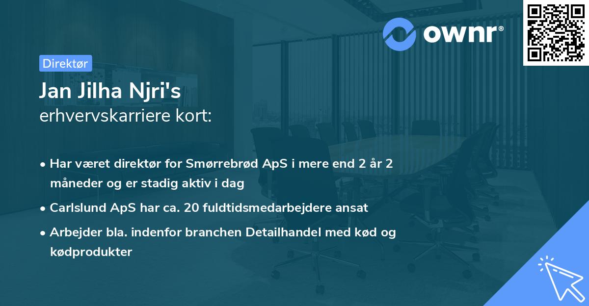 Jan Jilha Njri's erhvervskarriere kort