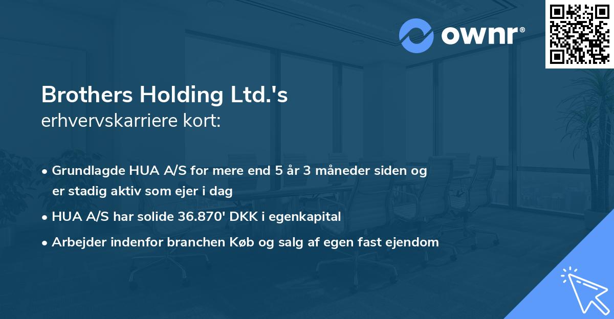 Brothers Holding Ltd.'s erhvervskarriere kort