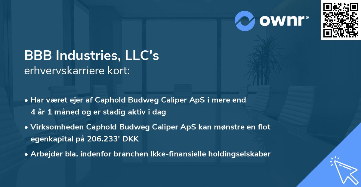 BBB Industries, LLC's erhvervskarriere kort