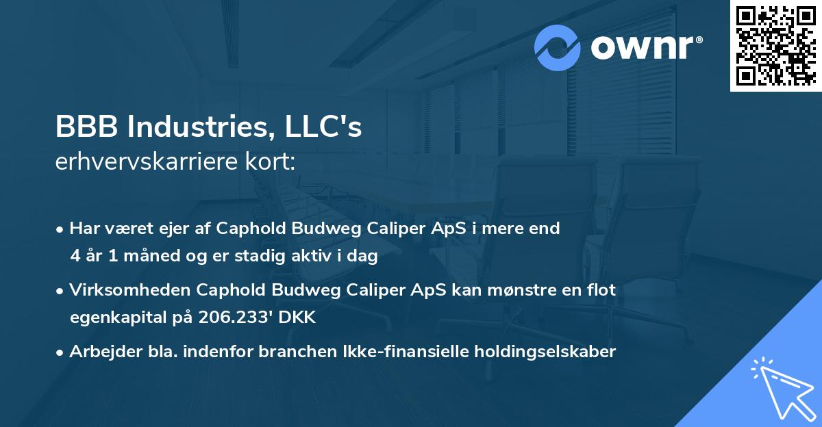 BBB Industries, LLC's erhvervskarriere kort