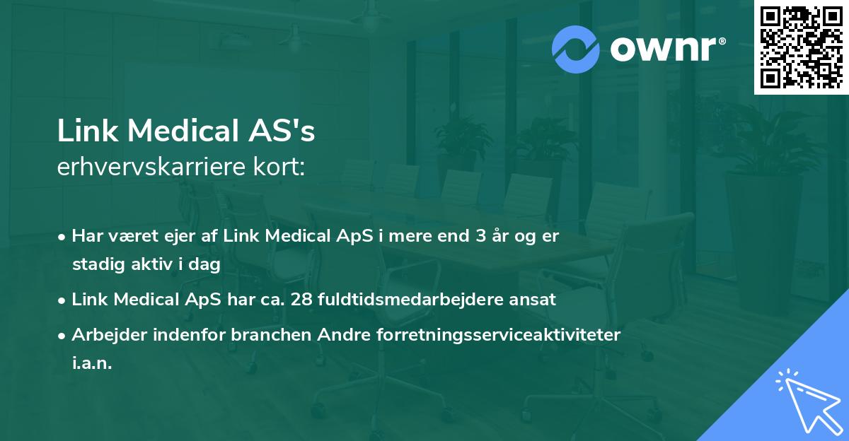 Link Medical AS's erhvervskarriere kort