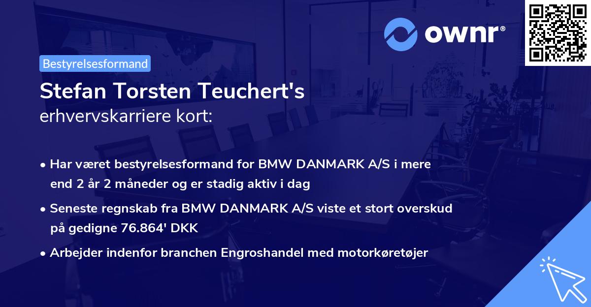 Stefan Torsten Teuchert's erhvervskarriere kort