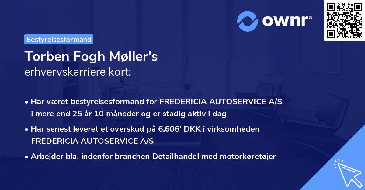 Torben Fogh Møller's erhvervskarriere kort