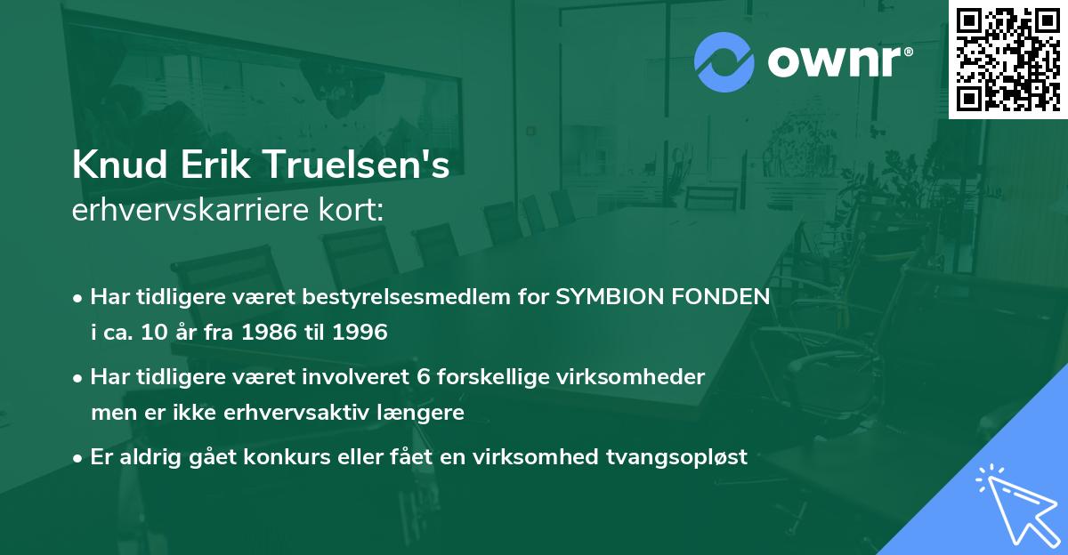 Knud Erik Truelsen's erhvervskarriere kort