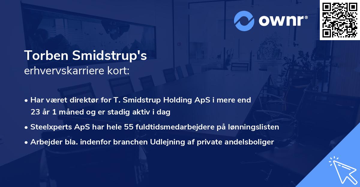 Torben Smidstrup's erhvervskarriere kort