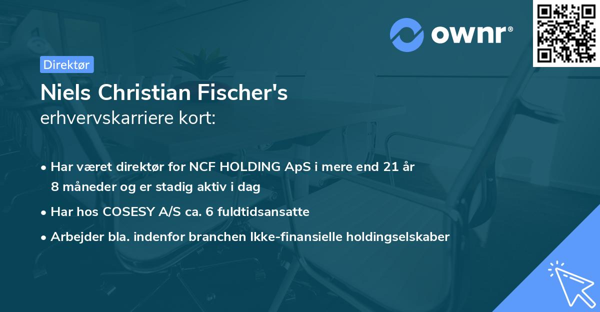 Niels Christian Fischer's erhvervskarriere kort