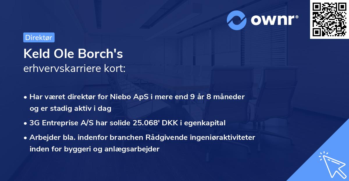 Keld Ole Borch's erhvervskarriere kort