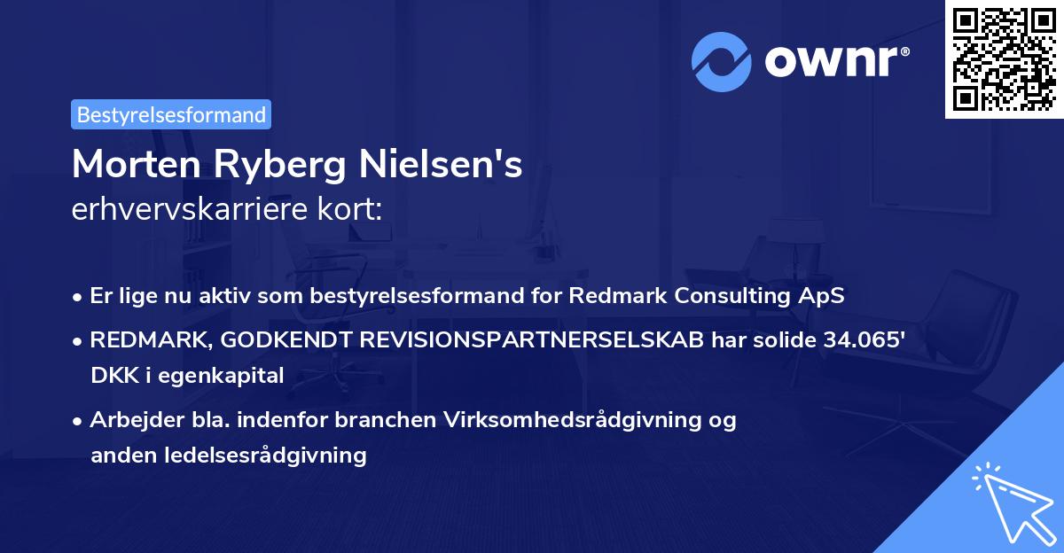 Morten Ryberg Nielsen's erhvervskarriere kort