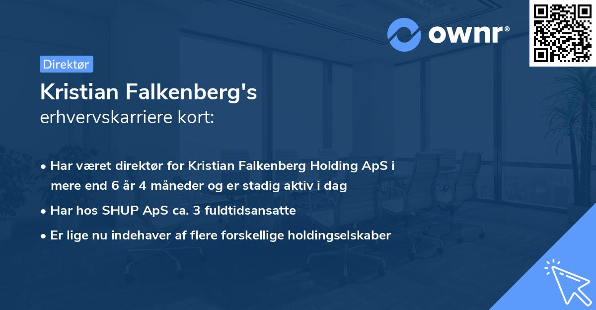 Kristian Falkenberg's erhvervskarriere kort