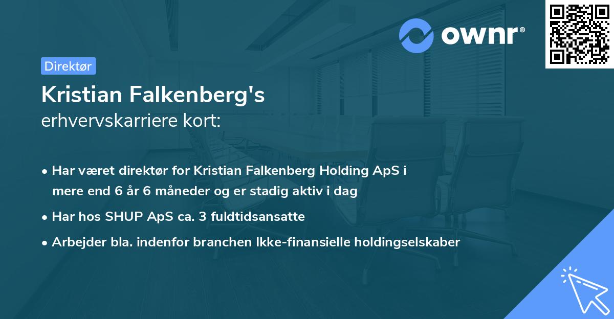 Kristian Falkenberg's erhvervskarriere kort