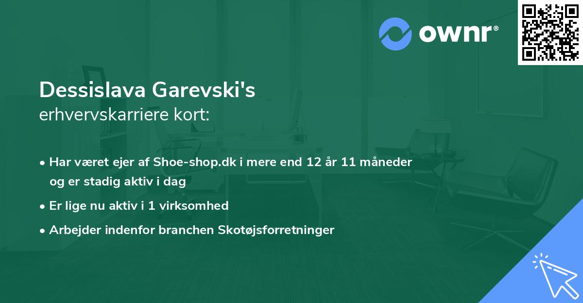 Dessislava Garevski's erhvervskarriere kort