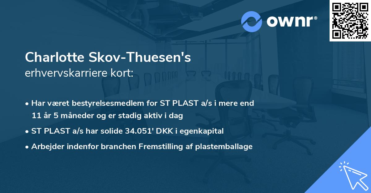 Charlotte Skov-Thuesen's erhvervskarriere kort