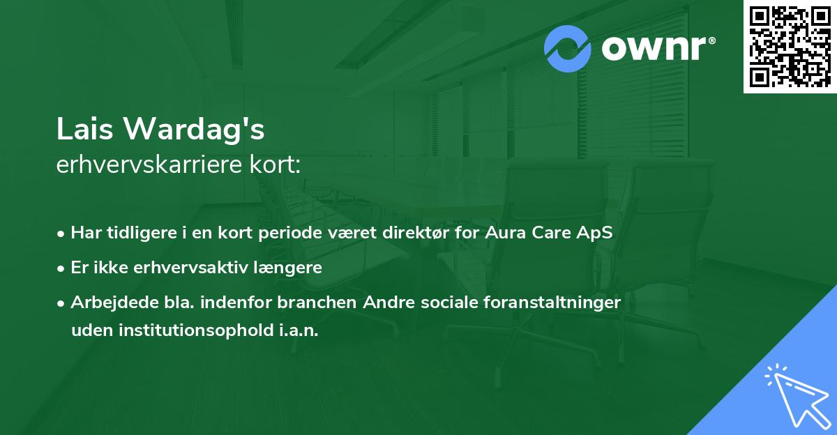 Lais Wardag's erhvervskarriere kort