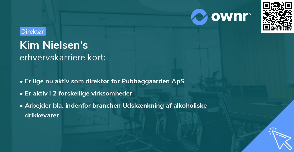 Kim Nielsen's erhvervskarriere kort