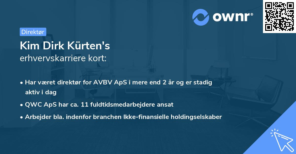 Kim Dirk Kürten's erhvervskarriere kort