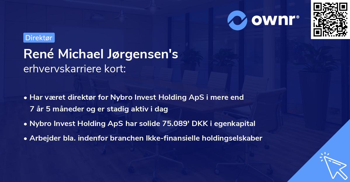 René Michael Jørgensen's erhvervskarriere kort