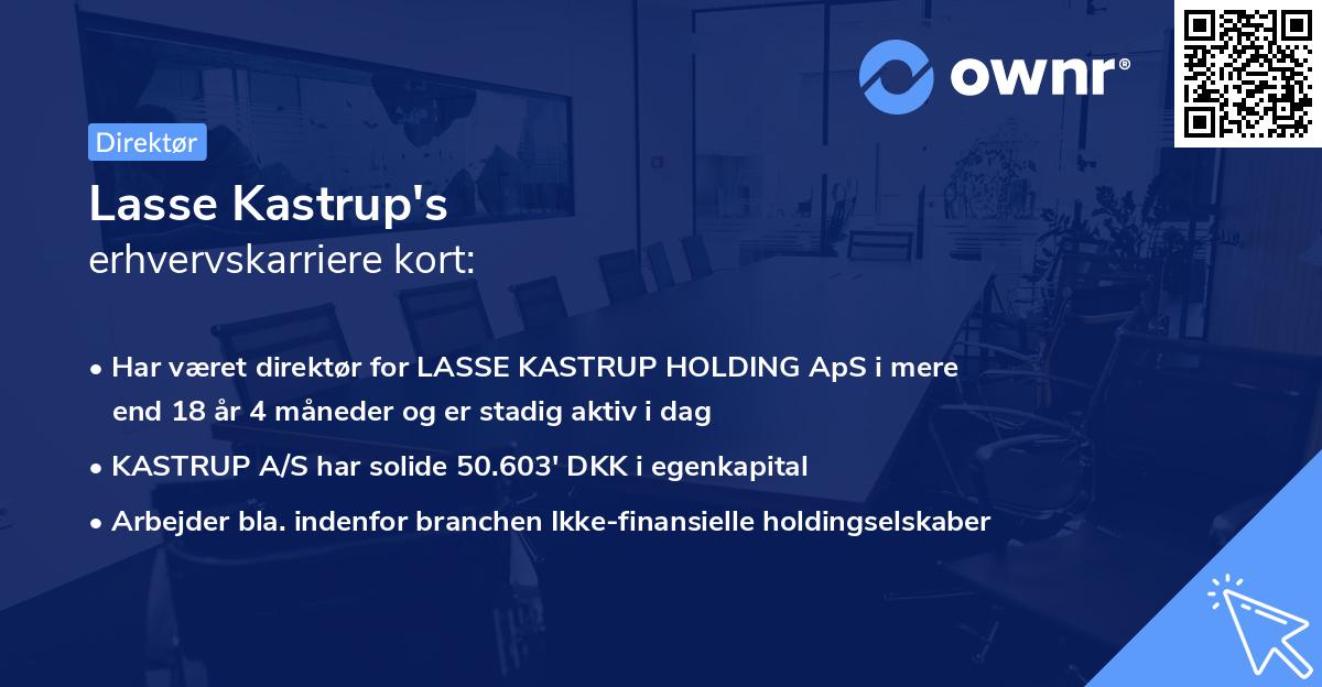 Lasse Kastrup's erhvervskarriere kort