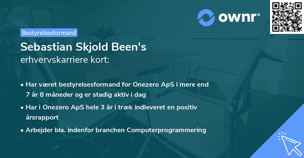 Sebastian Skjold Been's erhvervskarriere kort
