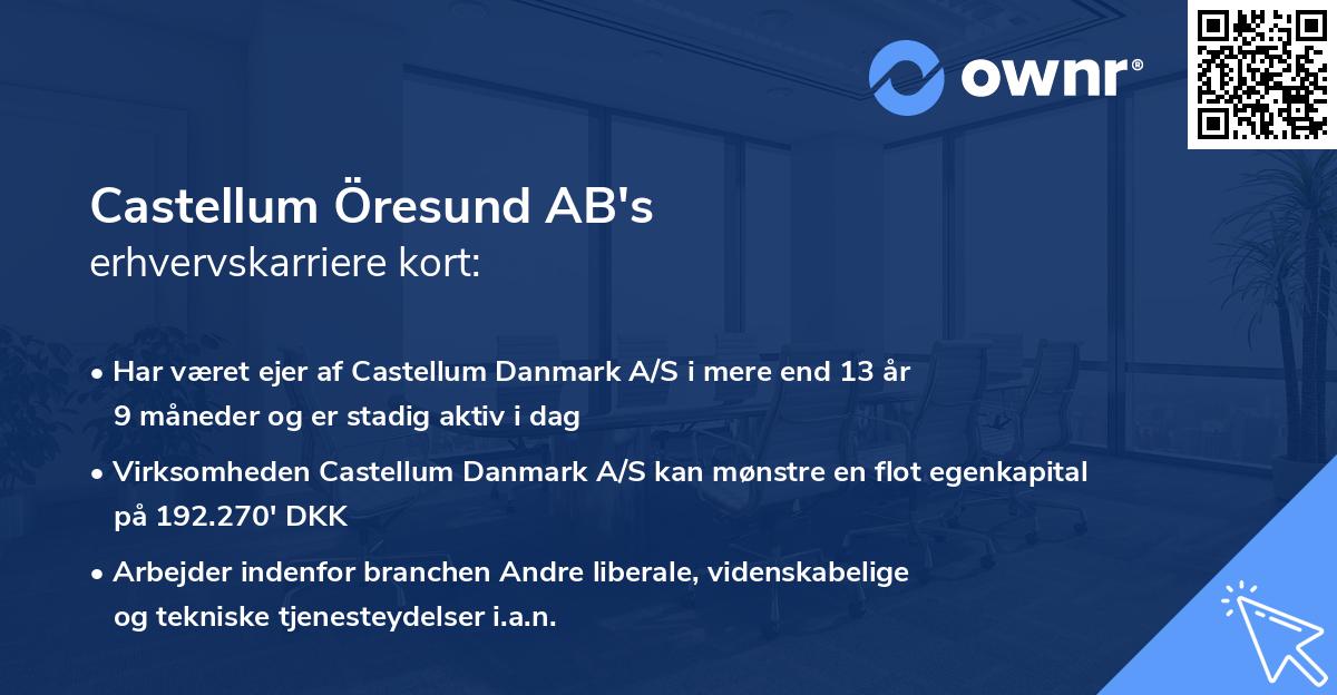 Castellum Öresund AB's erhvervskarriere kort