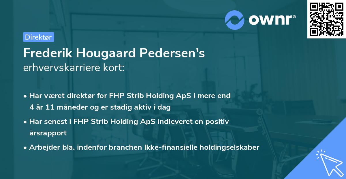 Frederik Hougaard Pedersen's erhvervskarriere kort