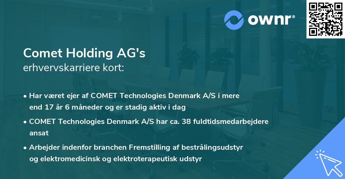 Comet Holding AG's erhvervskarriere kort