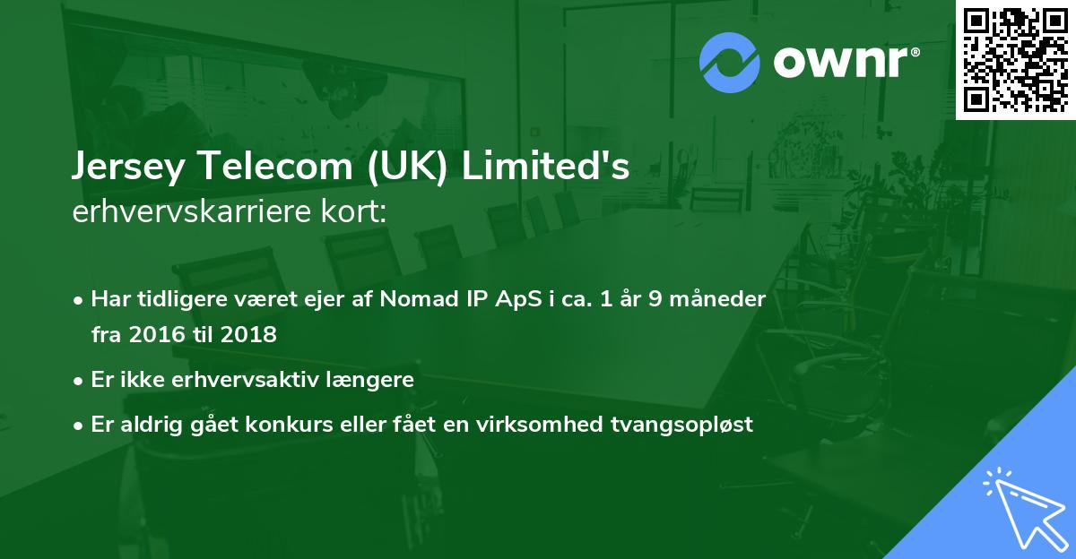 Jersey Telecom (UK) Limited's erhvervskarriere kort