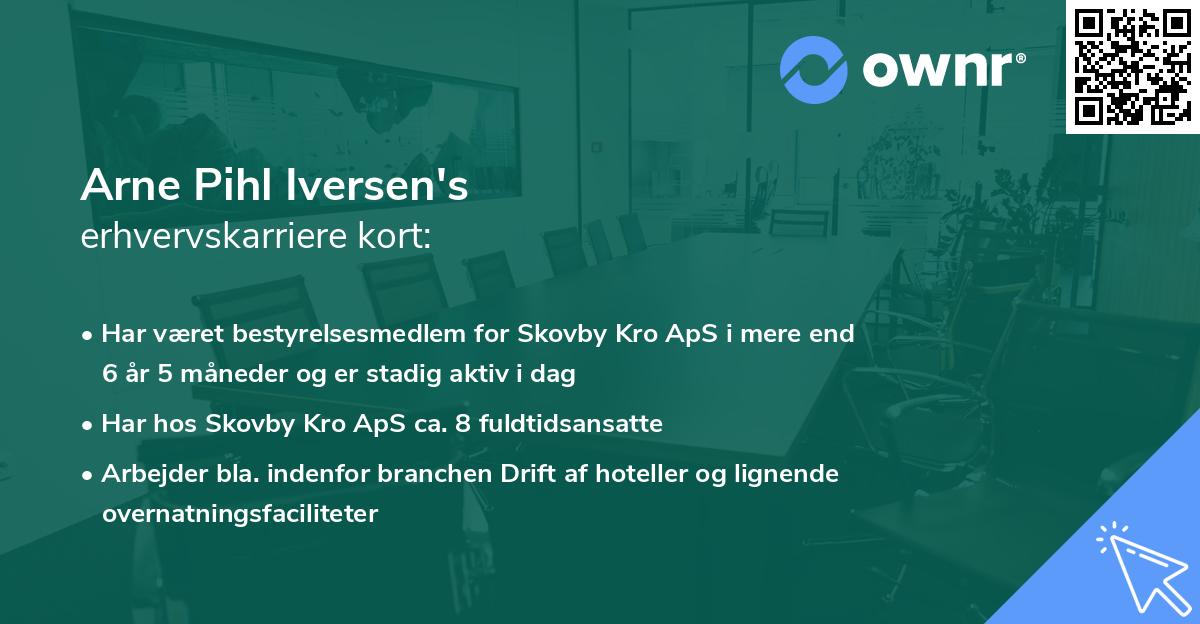 Arne Pihl Iversen's erhvervskarriere kort