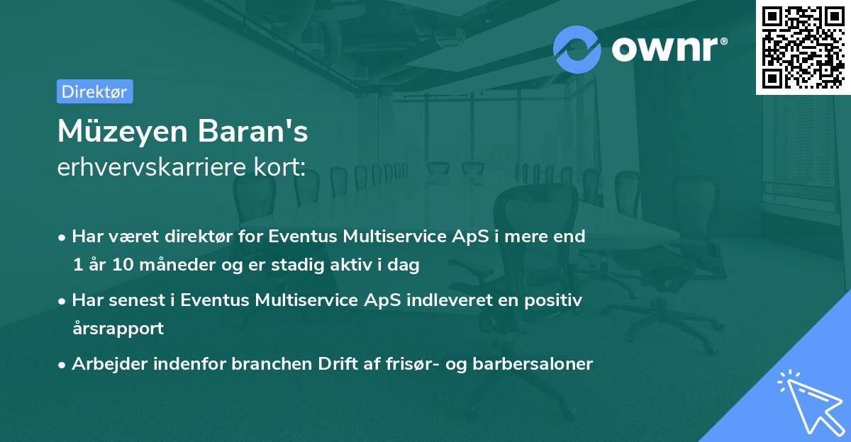 Müzeyen Baran's erhvervskarriere kort