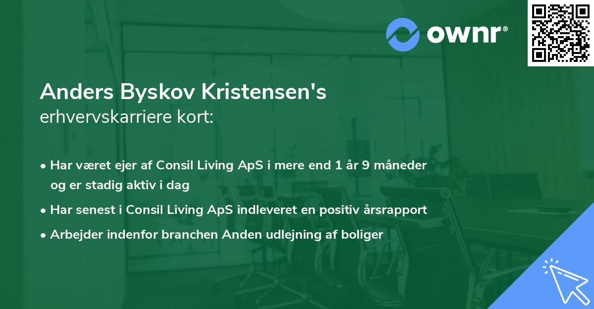 Anders Byskov Kristensen's erhvervskarriere kort