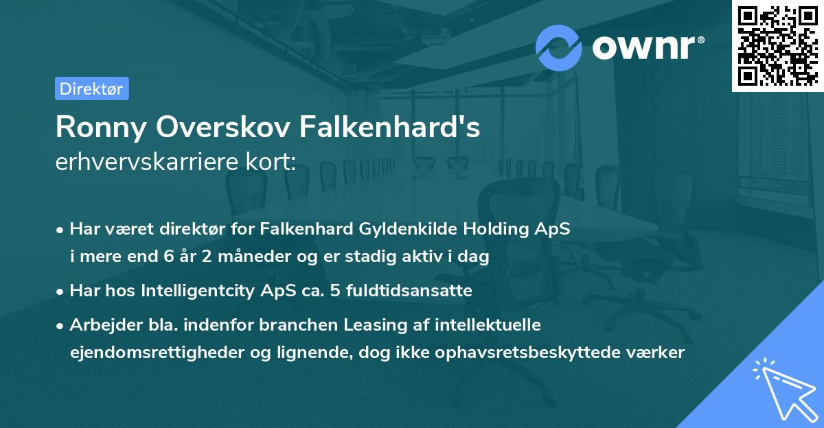 Ronny Overskov Falkenhard's erhvervskarriere kort