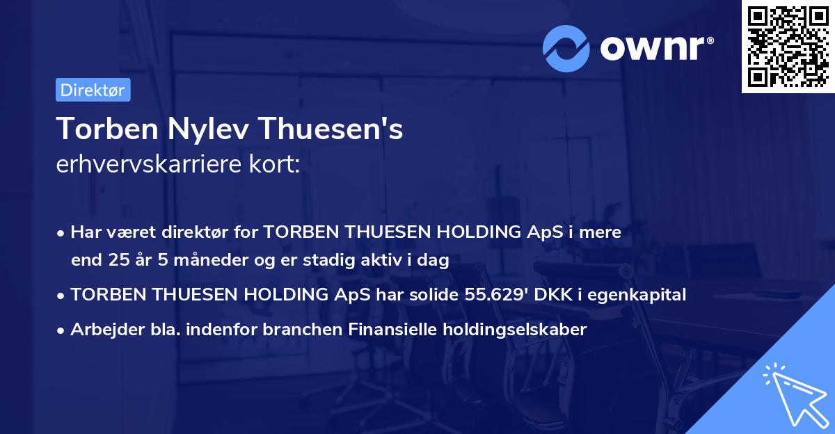 Torben Nylev Thuesen's erhvervskarriere kort