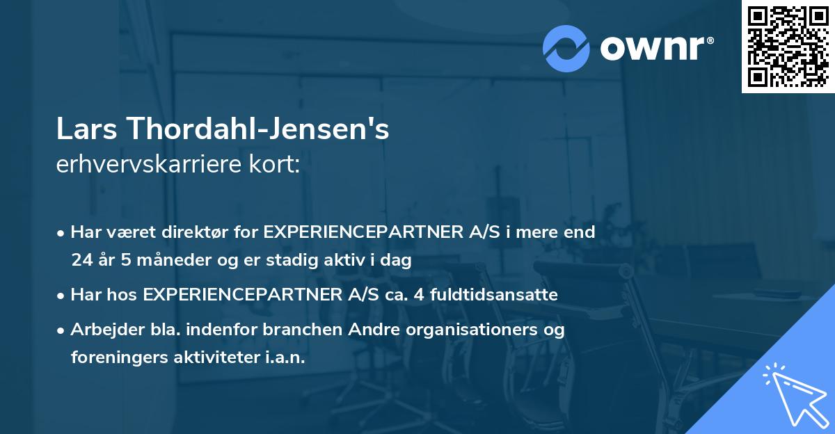 Lars Thordahl-Jensen's erhvervskarriere kort
