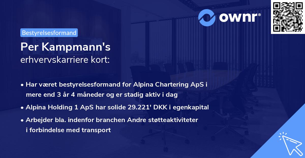 Per Kampmann's erhvervskarriere kort