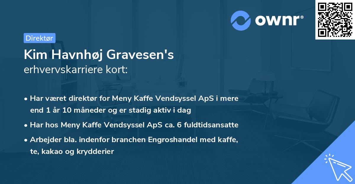 Kim Havnhøj Gravesen's erhvervskarriere kort