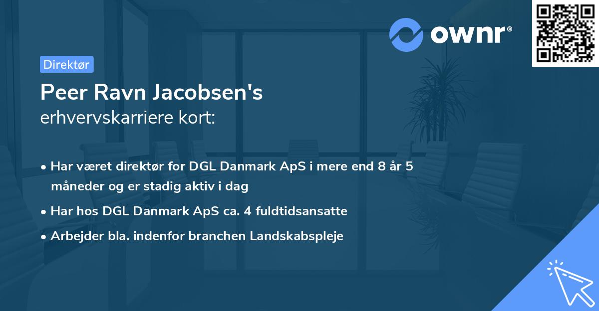 Peer Ravn Jacobsen's erhvervskarriere kort