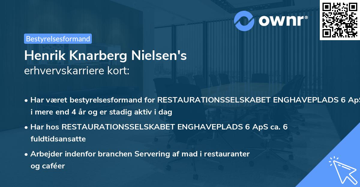 Henrik Knarberg Nielsen's erhvervskarriere kort