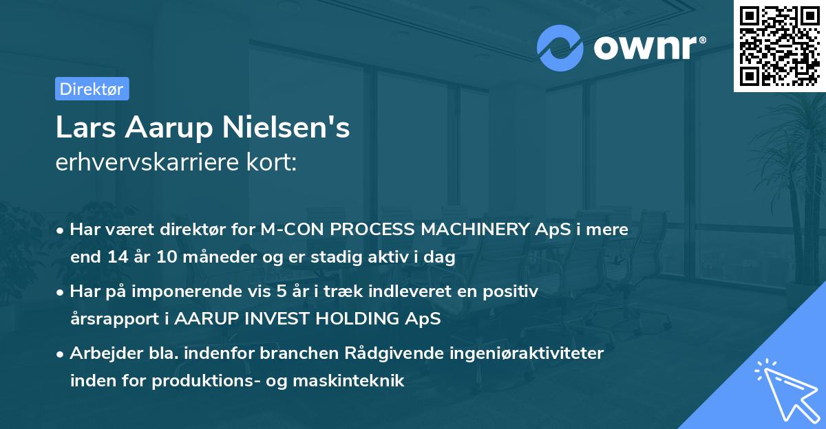 Lars Aarup Nielsen's erhvervskarriere kort
