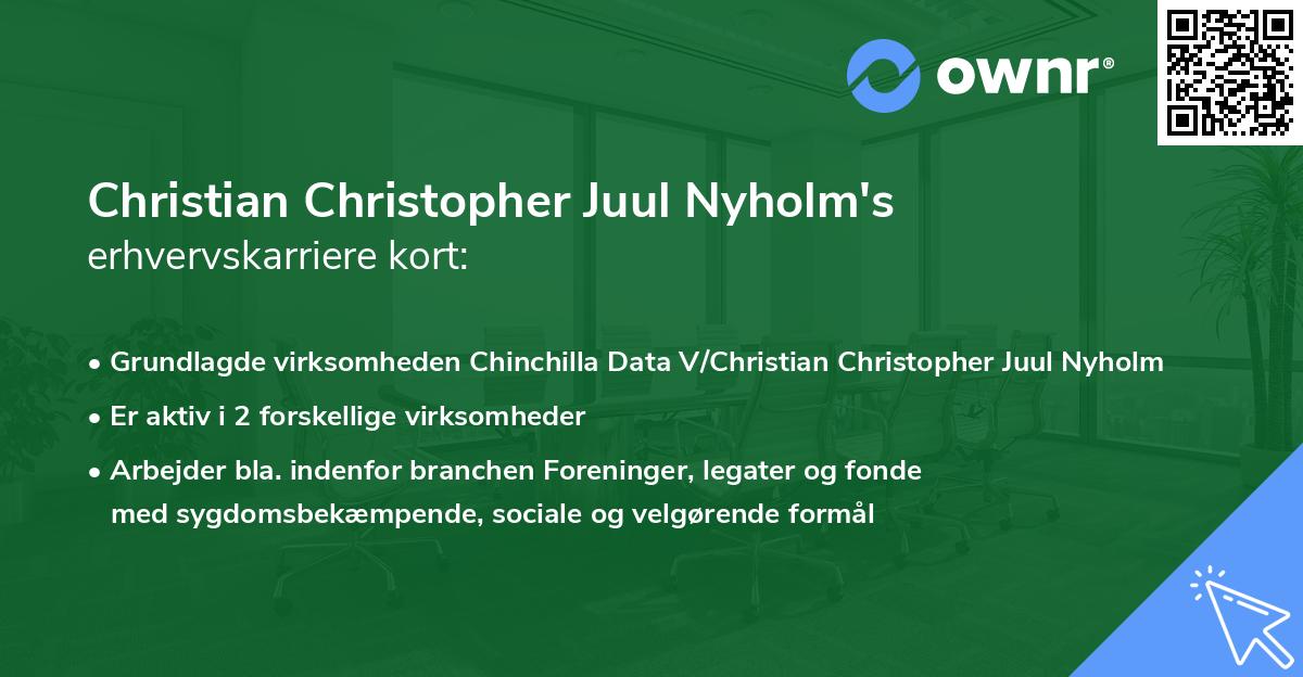 Christian Christopher Juul Nyholm's erhvervskarriere kort