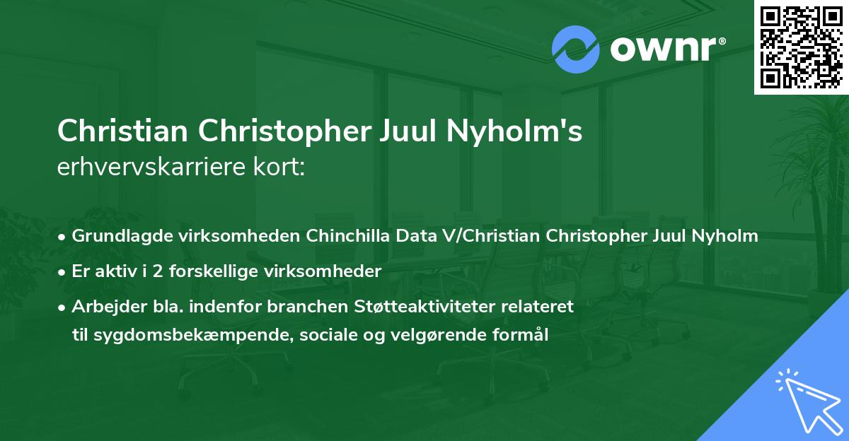 Christian Christopher Juul Nyholm's erhvervskarriere kort