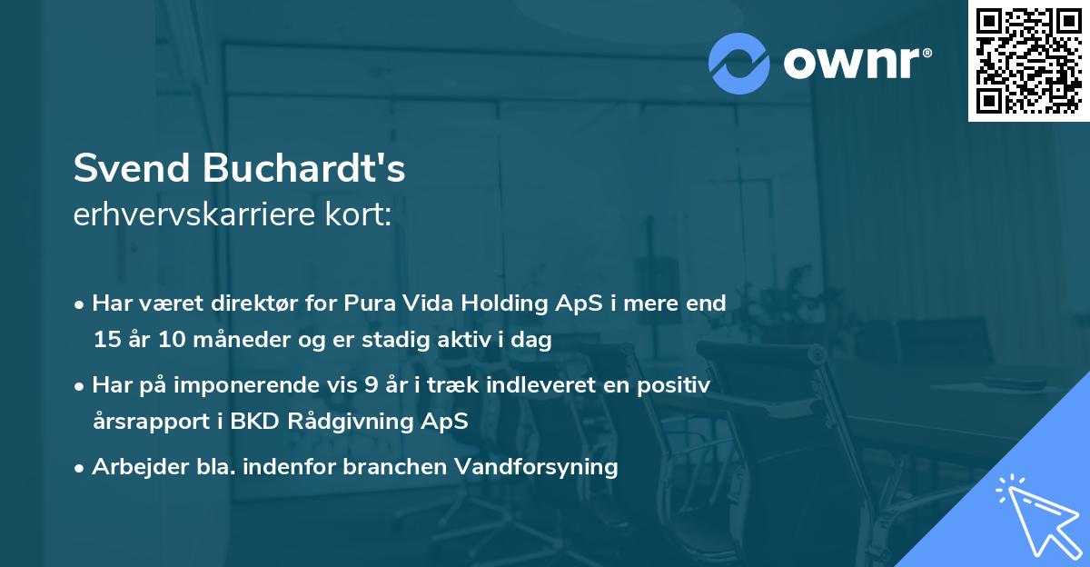Svend Buchardt's erhvervskarriere kort