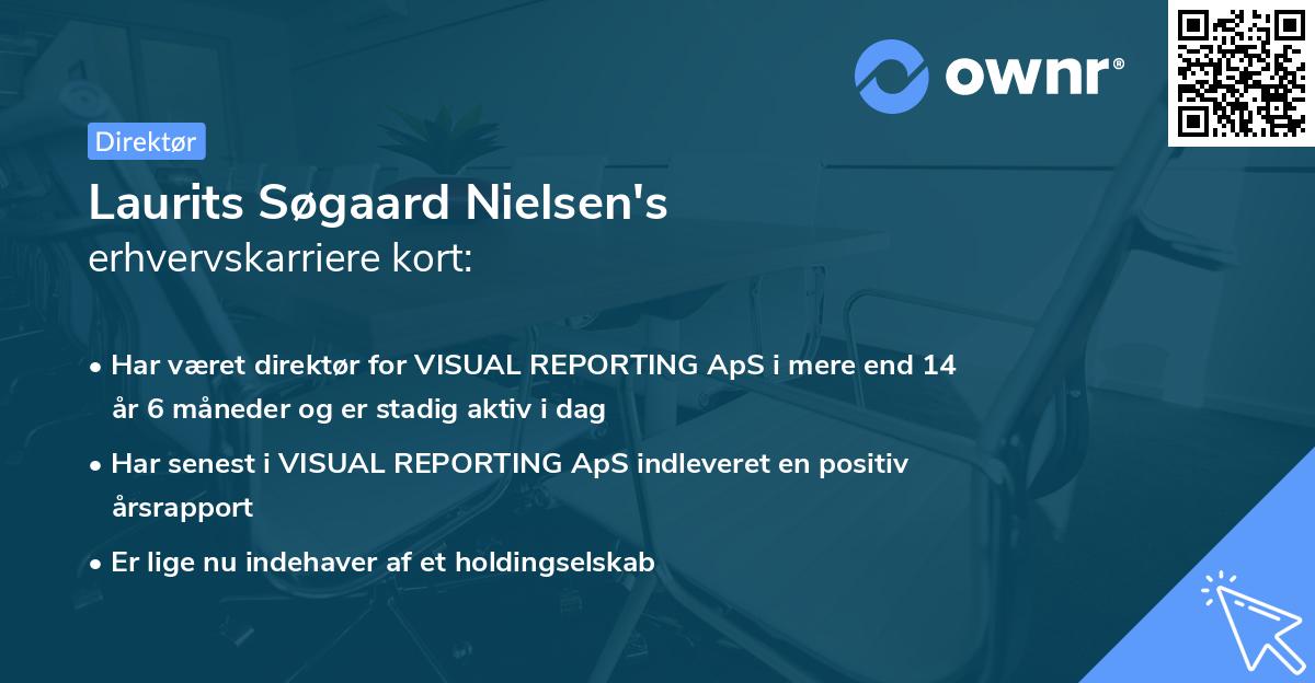 Laurits Søgaard Nielsen's erhvervskarriere kort