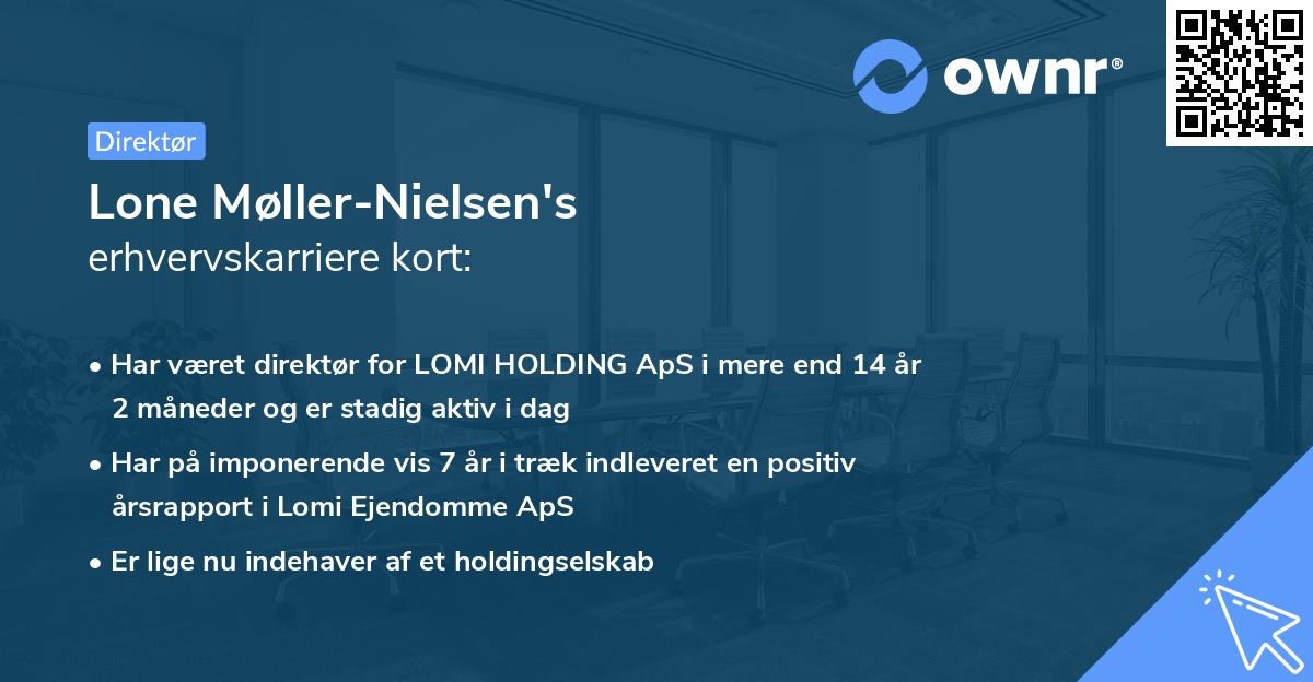 Lone Møller-Nielsen's erhvervskarriere kort