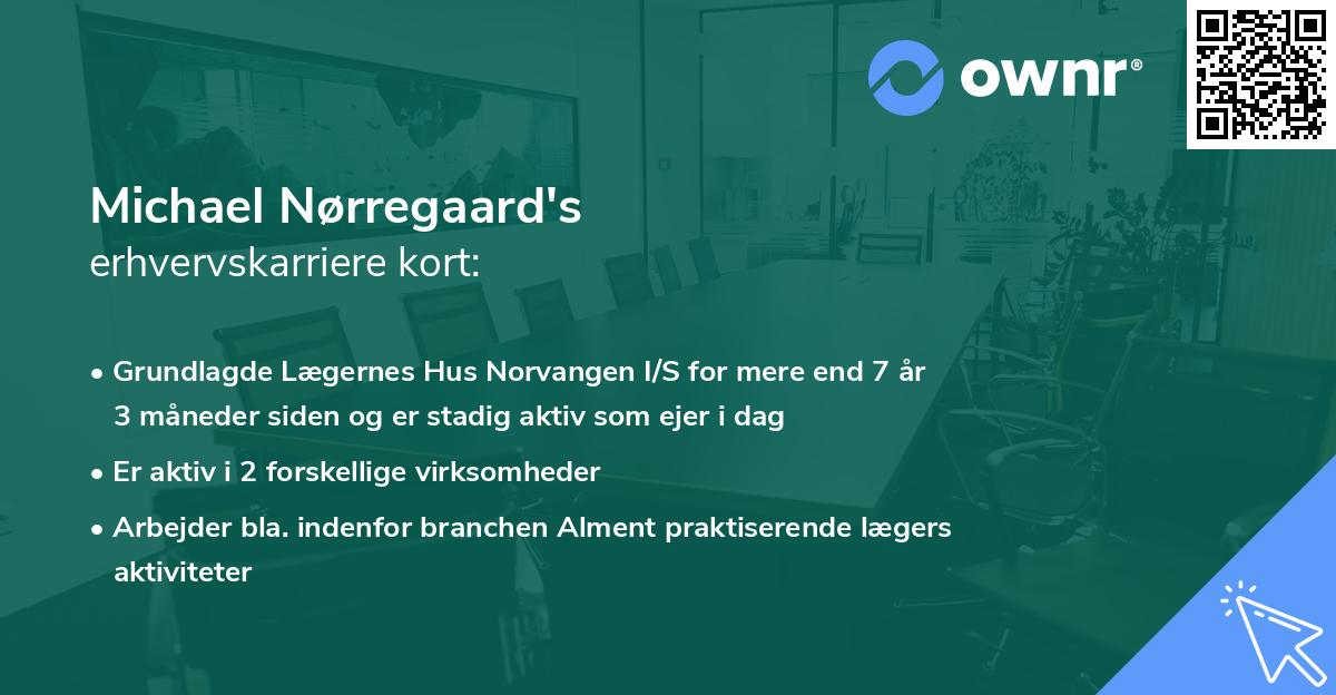 Michael Nørregaard's erhvervskarriere kort