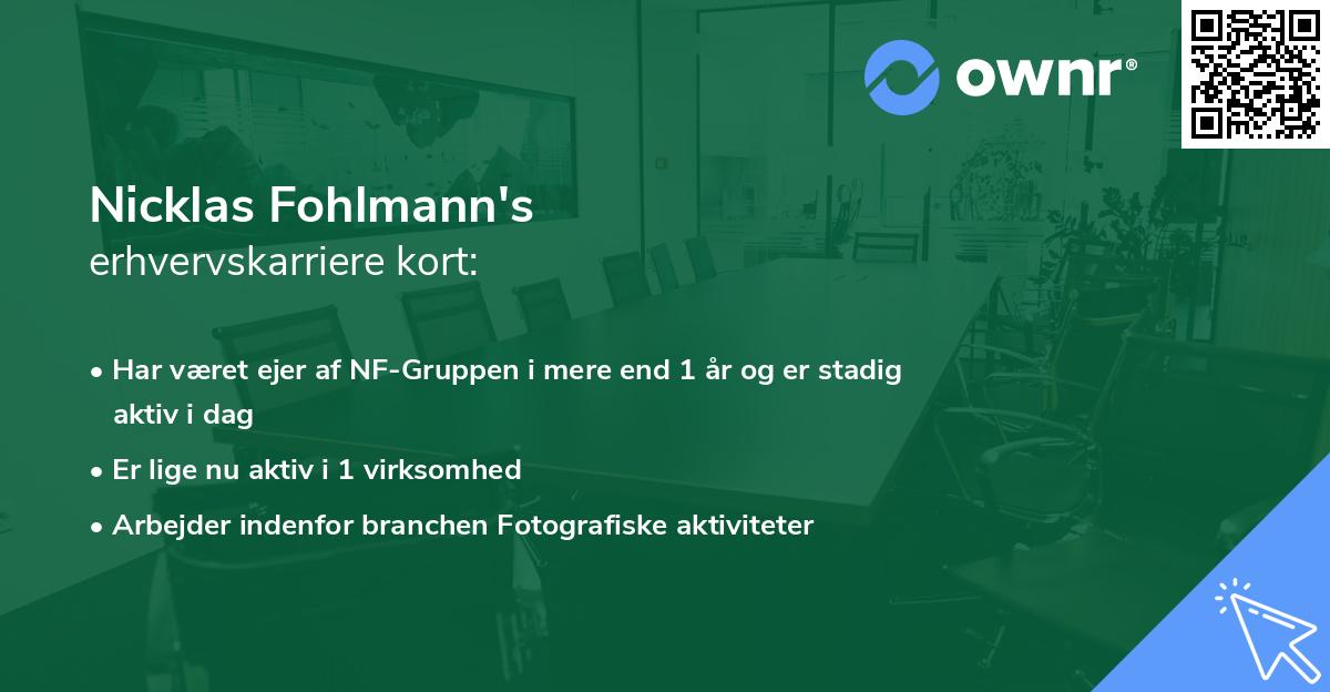 Nicklas Fohlmann's erhvervskarriere kort