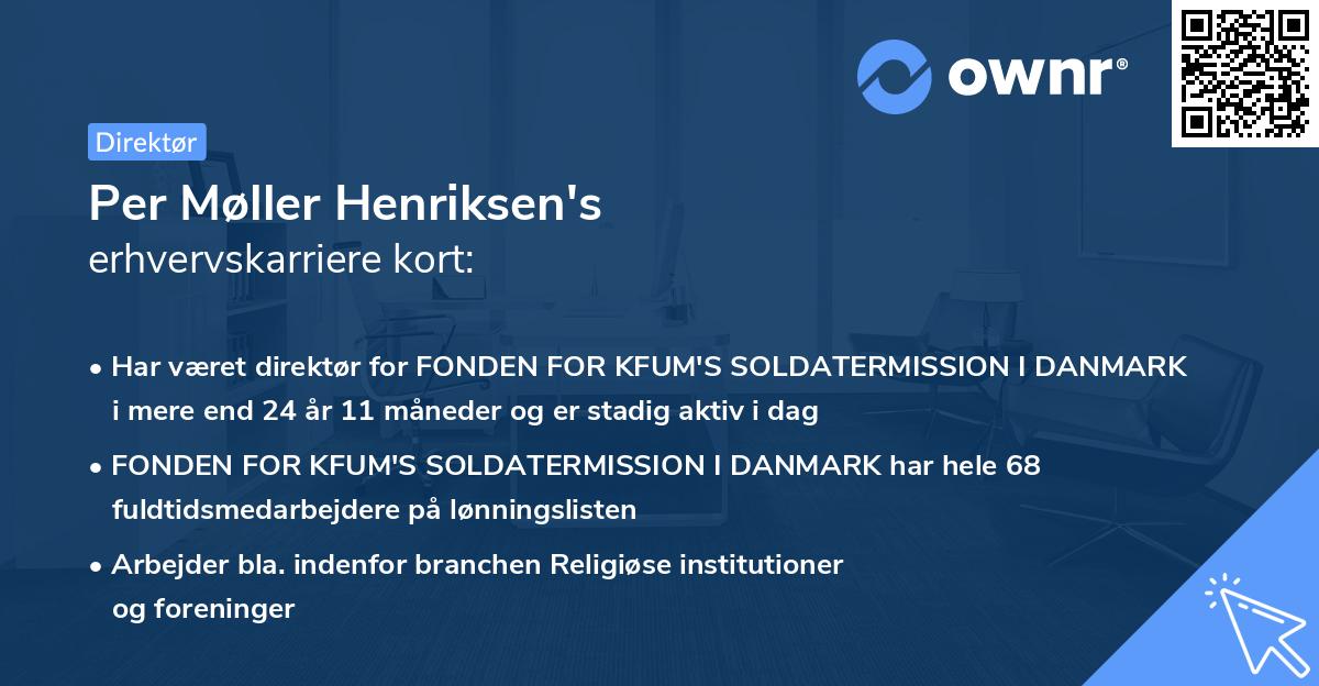 Per Møller Henriksen's erhvervskarriere kort