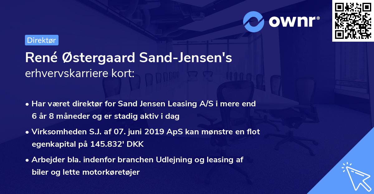 René Østergaard Sand-Jensen's erhvervskarriere kort