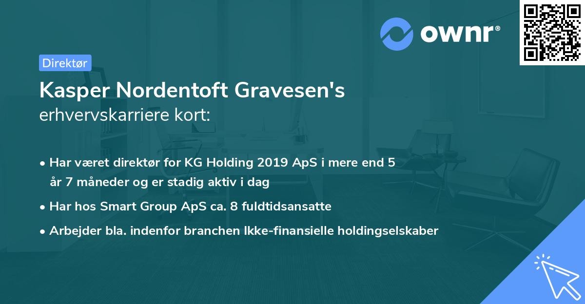 Kasper Nordentoft Gravesen's erhvervskarriere kort