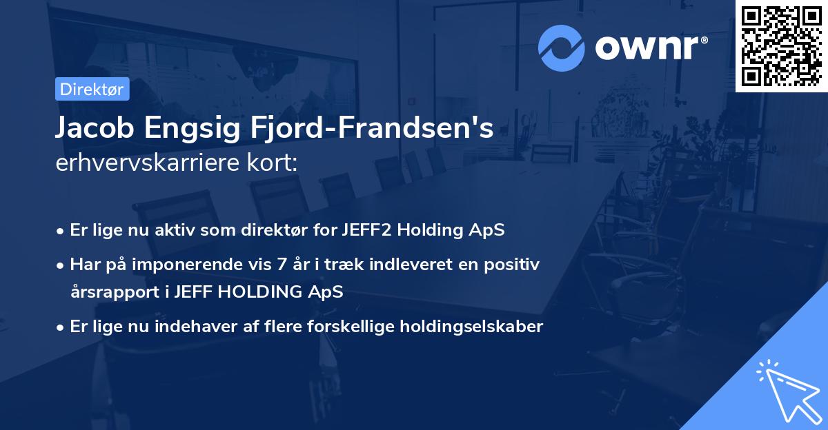 Jacob Engsig Fjord-Frandsen's erhvervskarriere kort