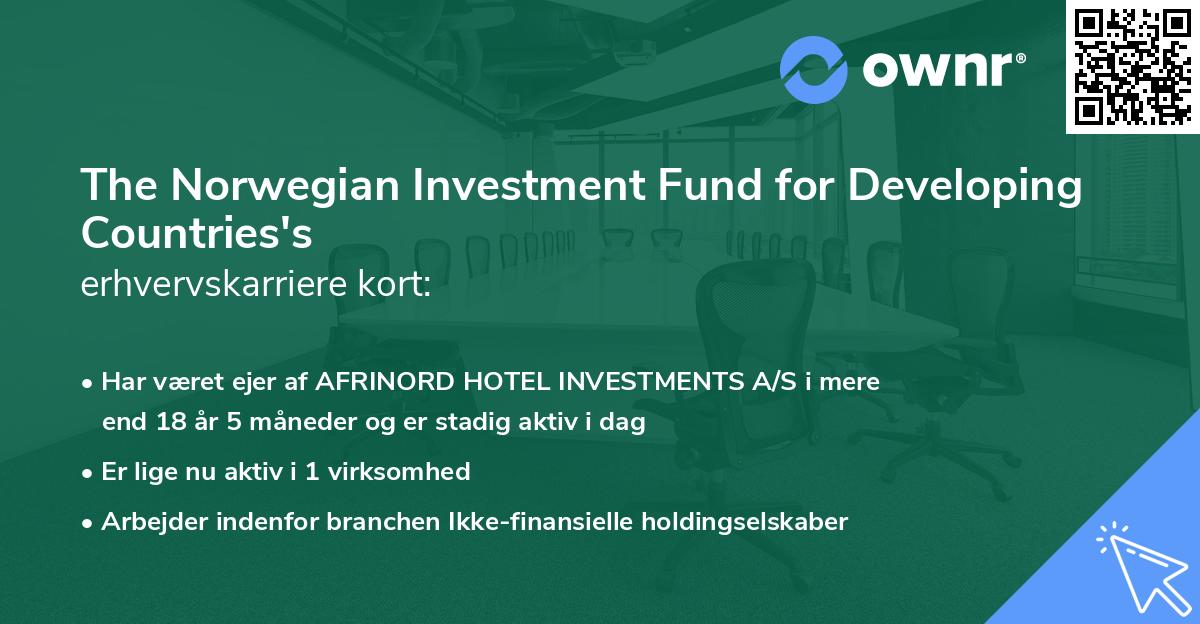 The Norwegian Investment Fund for Developing Countries's erhvervskarriere kort