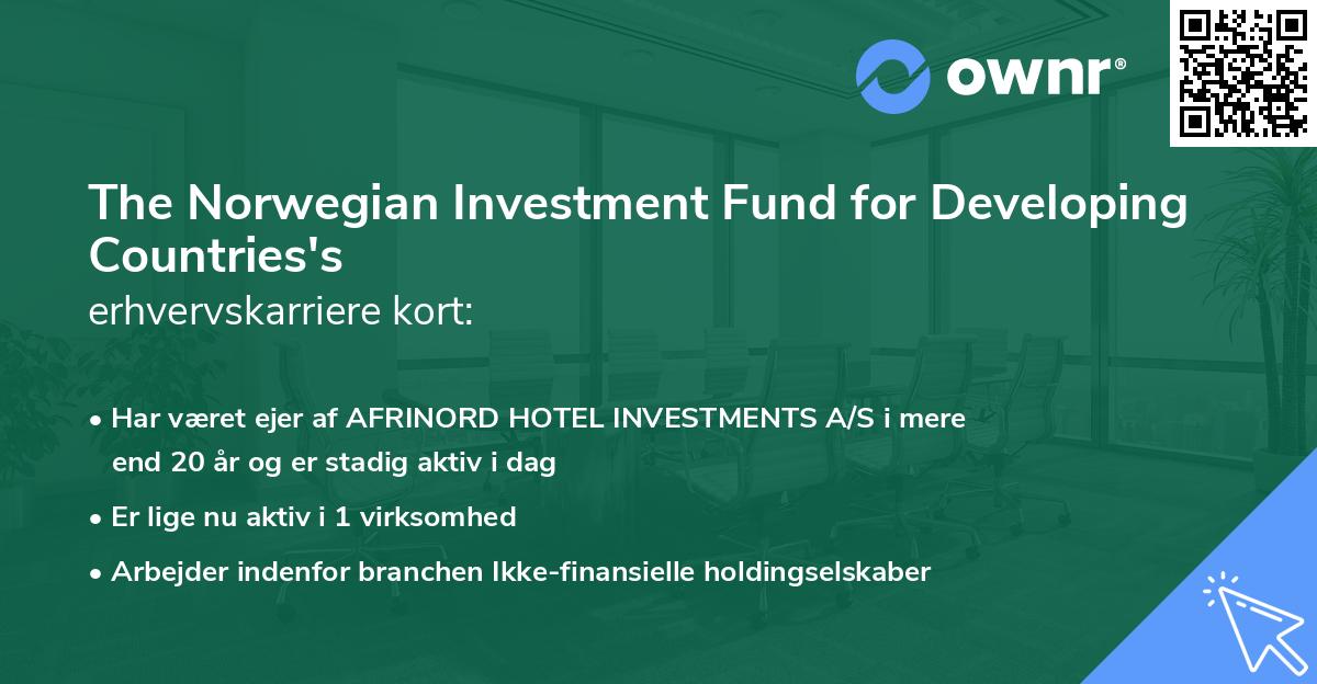 The Norwegian Investment Fund for Developing Countries's erhvervskarriere kort